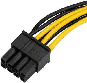 Aomoproing PCI-E PCI Express 6 Pin Male to 8 Pin Female Video Card Extension Power Cable