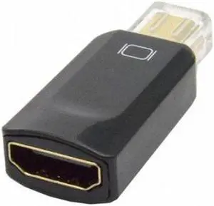 Aomoproing Thundebolt Mini DisplayPort DP Male to HDMI Female Audio video Adapter for Macbook Black Color