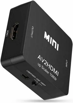New AV to HDMI Converter For HDTV 1080P PS2 PS3 SKY 720P RCA Composite Adapter