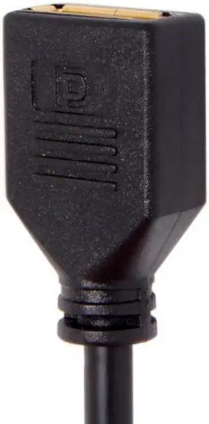 Aomoproing Right Angled Mini DP DisplayPort 90 Degree to DisplayPort Female Cable for Displays Monitors