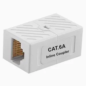 CAT6A Class 6 Super Class 6 Shielded interconnection network Straight connector RJ45 Network cable extender interconnection cat6A Plastic shell