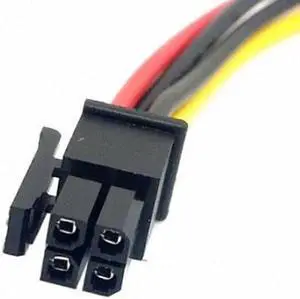 Aomoproing ATX Molex Micro Fit Connector 4Pin Male to Male Power Cable 60cm