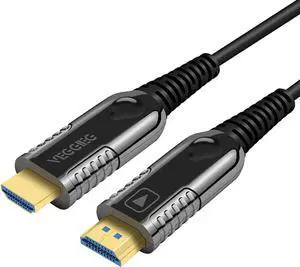 Fiber Optic HDMI Cable can Handle 4K@60Hz UHD at 18.2Gbps Ultra high Speed,Perfect for Long Distance Transmission for Apple TV, Roku, Xbox, PS4, Projector- (15M,50ft)