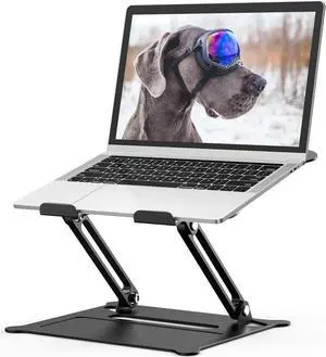 Laptop Stand - Aluminum Cooling Computer Stand: [Update Version] Stand, Holder for Apple MacBook Air, MacBook Pro, All 10-17'' Notebooks, (Z19-Black)