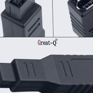 FireWire 400/800 1394 B adapter 9-pin to 6-pin Firewire 9p revolution 6p female connector