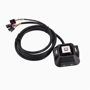 Computer desktop switch Internet cafe home office desktop box switch double USB double audio remote control switch