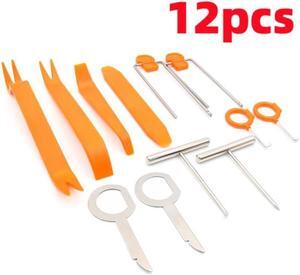Car Audio Removal Auto Repair Disassembled Plastic Tool Automobile Radio Pry Tool 12PCS Removal Interior Disassembly Install