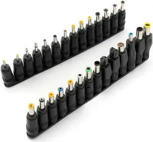 28pcs DC Power Adapter Kits Universal 5.5 Mm X 2.1 Mm AC Power Adapter Tips Connector for Laptop Power Supply Plug Jack Sets