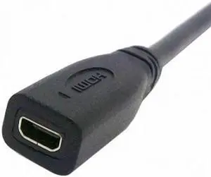 Aomoproing 20cm Micro HDMI socket Female to HDMI Male adapter Cable for Tablet & Cell Phone