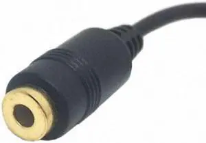 Aomoproing 90 degree right angled 3.5mm 3poles Audio Stereo Male to Female Extension Cable 10cm Black