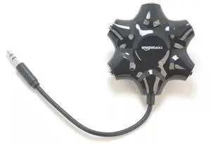 Bex 5-hole headphone lossless sharing device 3.5mm AUX one drag five music sharing device one minute five