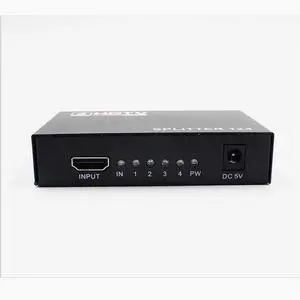 HDMI one in four out HDMI HD one quarter splitter branch support version 1.4 HDMI one in four out HDMI HD one quarter splitter branch support version 1.4