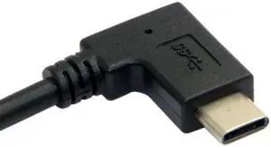 Aomoproing  Reversible USB 3.1 USB-C Angled to 90 Degree Down Angled A Male Data Cable for Macbook & Tablet & Mobile Phone