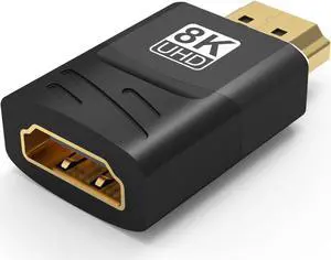 HDMI Coupler 1-Pack 4K HDMI Adapter Male to Female HDMI Connector 3D 4K HDMI Extender Compatible with HDTV Roku TV Stick Chromecast Nintendo Switch Xbox One Playstation PS4 Laptop PC