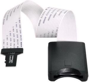 Aomoproing Micro-SD TF Memory Card Kit Male to SD Female Extension Soft Flat FPC Cable Extender 25cm