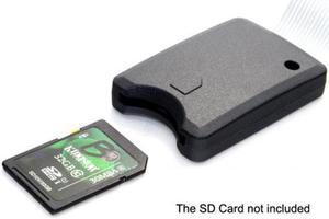 Aomoproing  Standard SD SDHC Memory Card Kit Male to SD Female Extension Soft Flat FPC Cable Extender 25cm