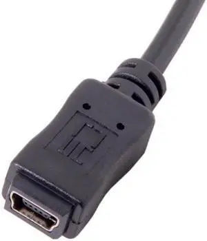 Aomoproing GPS Mini USB 5P 90D Up Angled Male to Mini USB 5Pin Female Extension Cable