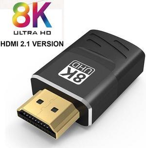 8K HDMI Adapter Male to Female, Ultra-HD HDMI Extender Flat Gold Plated Standard HDMI Port Connector, Supports 8K@60Hz, 4K@120Hz, Compatible with PS5, Xbox X, 8K TV, Monitors, Laptop, PC