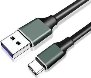 USB 3.1 Gen 2 (10 Gbps) Cable, USB Type-C (USB-C) to USB Type-A M/M,Type A Male USB to Type C Male USB,10G high-speed cable GEN2 hard disk box data cable supports PD fast charging, length 50cm