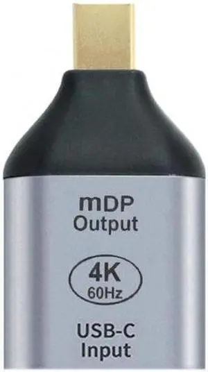 Aomoproing  USB-C Type C Female Source to Mini Displayport DP Sink HDTV Adapter 4K 60hz 1080p for Tablet & Phone & Laptop