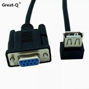 RS232 female serial cable to USB female mother-to-female connection cable DB9 hole to USB female data cable