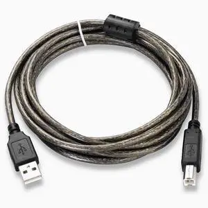 USB2.0 print cable High-grade transparent brown standard 2428 copper USB print cable printer data cable pure copper 1.5m