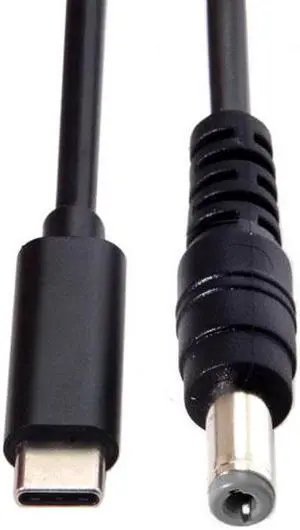 Aomoproing  Type C USB-C Input to DC 5.5*2.1mm Power PD Charge Cable for Laptop Notebook