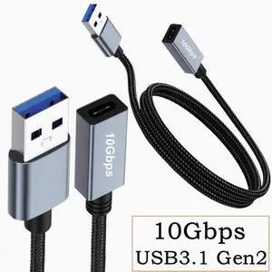Double-sided 10Gbps data tape chip usb3.2 cable USB Revolution Type-C female conversion cable Gen2 1m Double-sided 10Gbps data tape chip usb3.2 cable USB Revolution Type-C female conversion cable Gen2 1m
