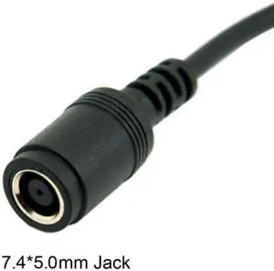 Aomoproing  DC 7.4*5.0mm Ultra slim DC Jack to 4.5*3.0mm Plug Cable 20cm For Laptop