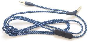 J-B-L headphone audio cable 3.5mm to 2.5mm nylon headphone cable with wire control microphone