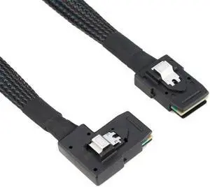 Aomoproing Ultra Slim Flat Right Angled 90 Degree Mini SAS 36pin SFF-8087 to 8087 Data Raid Cable 80cm Aomoproing Ultra Slim Flat Right Angled 90 Degree Mini SAS 36pin SFF-8087 to 8087 Data Raid Cable 80cm