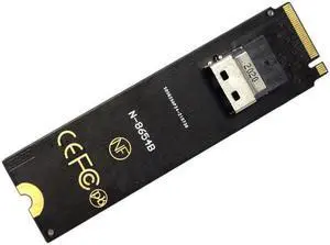 Aomoproing NGFF M-Key NVME to U.2 U2 Kit SFF-8639 to SFF-8654 Slimline SAS PCIe SSD Adapter for Mainboard