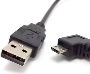 Aomoproing  Left angled 90 degree Micro USB Male - USB Data Charge Cable for i9100 9220 9250