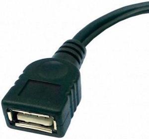 Aomoproing  Black Color Micro USB 2.0 OTG Host Flash Disk Cable with Micro USB power for Galaxy S3 i9300 S4 i9500 Note2 N7100 Note3 N9000 & S5 i9600