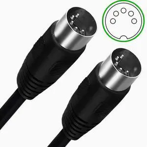 DIN5P double male head line, large 5P connection line beauty equipment wiring stage fog machine line