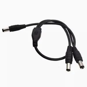 DC Power Jack Adapter Spliter Converter 2.1*5.5 MM cable