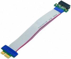 Aomoproing PCI-E Express 1X Slot Riser Card Extender Extension Ribbon Flex Relocate Cable 20cm