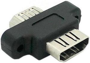 Aomoproing  HDMI Female To HDMI 1.4 Female Extension Extender Coupler Adapter with Panel Mount Holes