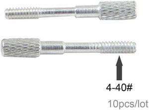 Aomoproing 10pcs/lot Thumb Screws #4-40 UNC 25mm Length Stainless Steel for Computer Cable