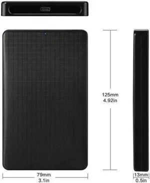Aomoproing  USB-C Type-C to 2.5 Inch SATA SSD HDD External Hard Disk Enclosure for Laptop & PC