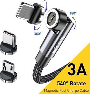USB A to USB C Cable (1-Pack, 6.6ft), 3A USB C Cable with 540 Rotate, Type C Charger Cable Fast Charging for MacBook Pro, iPad Pro Air Mini, Samsung Galaxy S23/22/Z Fold/Z Flip, Pixel