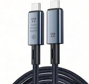 40Gbps Thunderbolt 4 USB4 Cable 1.5ft, USB C Thunderbolt 4 Cable with 8K Video and 240W Charging, USB 4 Thunderbolt Cable Compatible with USB4, Thunderbolt 3 Cable Hub Docking Steam Deck