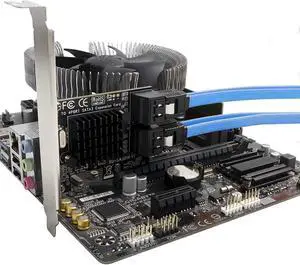 PCI-E to SATA Adapter 4 Ports PCIe SATA Expansion Card 6Gbps SATA 3.0 Controller PCI Express Controller Card with Low Profile Bracket for Windows10/ 7/8/ XP/Vista/Linux
