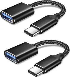 USB C to USB Adapter USB Type C Male to USB 3.0 Female OTG Cable Compatible with MacBook Pro/Air 2019 2018 2017, Galaxy S20 S20+ Ultra Note 10 S9 S8 2 Pack Black USB C to USB Adapter USB Type C Male to USB 3.0 Female OTG Cable Compatible with MacBook Pro/Air 2019 2018 2017, Galaxy S20 S20+ Ultra Note 10 S9 S8 2 Pack Black
