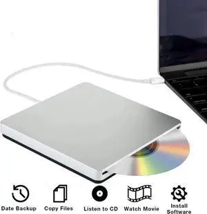 USB-C Superdrive External DVD/CD Reader and DVD/CD Burner for Apple-MacBook Air/Pro/iMac/Mini/MacBook Pro/ASUS/ASUS/DELL Latitude with USB-C Port Plug and Play(Silver) USB-C Superdrive External DVD/CD Reader and DVD/CD Burner for Apple-MacBook Air/Pro/iMac/Mini/MacBook Pro/ASUS/ASUS/DELL Latitude with USB-C Port Plug and Play(Silver)