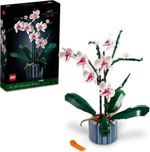 LEGO Icons Orchid 10311 Artificial Plant Building Set with Flowers, Home Décor Accessory for Adults, Botanical Collection, Mother's Day Gift Idea, Anniversary Gift for Her and Him