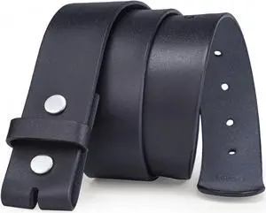 38mm Trend Mens Leather Belt Genuine Leather Strap For Pin Buckle Without Buckle