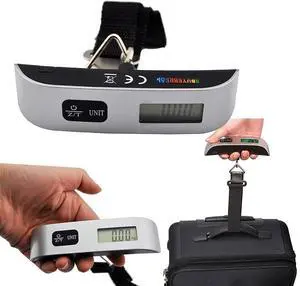 50kg/10g Weight LCD Display Portable Electronic Travel Hanging Luggage Scale
