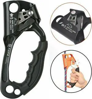 Right Hand Ascender Rock Climbing Tree Arborist Rappelling for 8-13mm Gear Rope