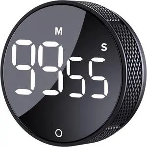 Digital Kitchen Timer Magnetic Countdown Countup Timer with Large LED Display Easy for Cooking and for Seniors and Kids to Use